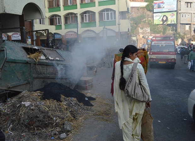shimla burning garbage