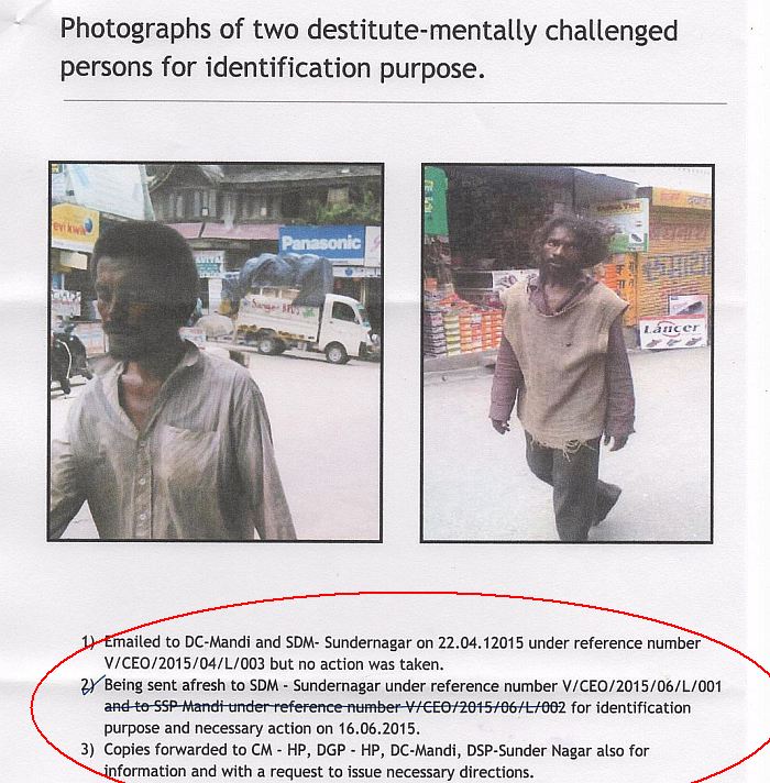 Mentally ill destitute in Sundarnagar 2