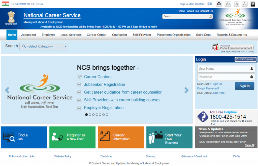NCS Portal