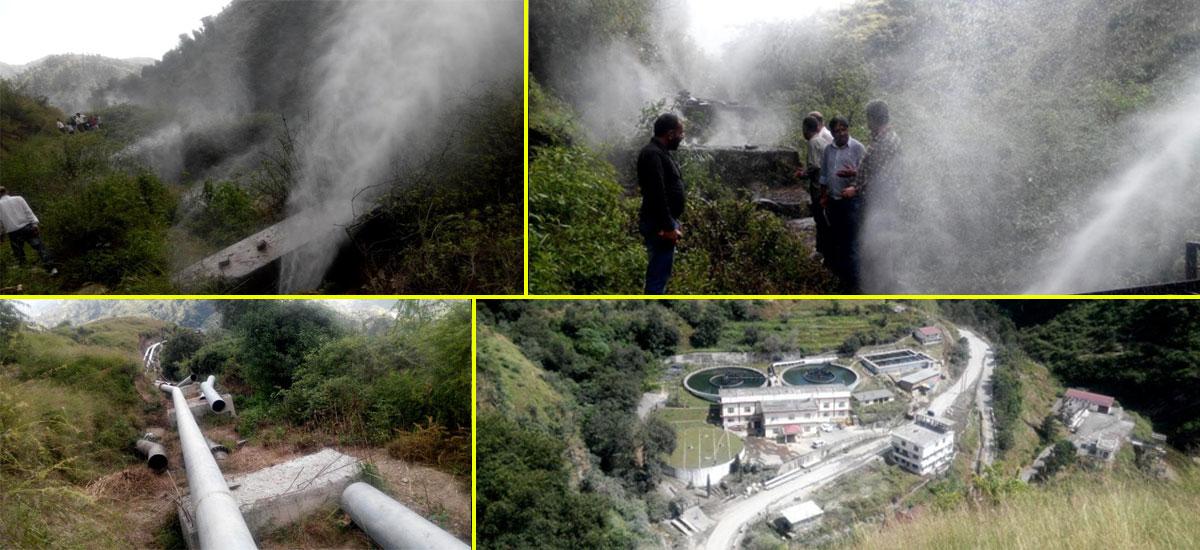 Shimla water pumping stations