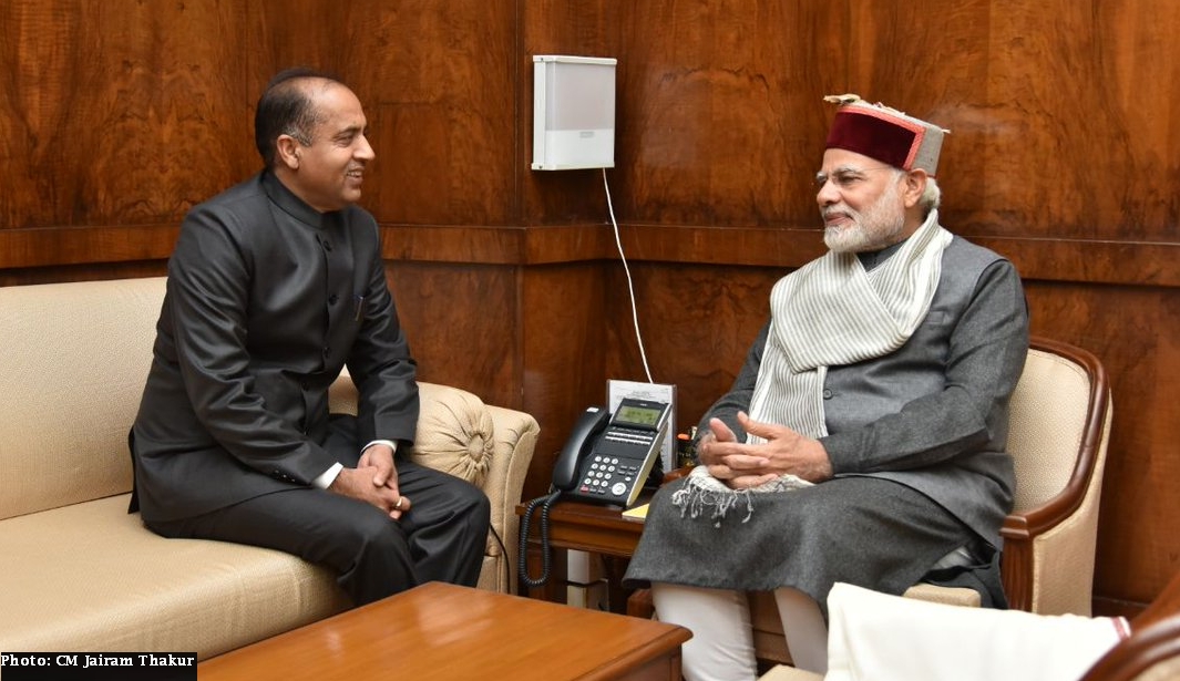 HP CM Jairamthakur with Modi