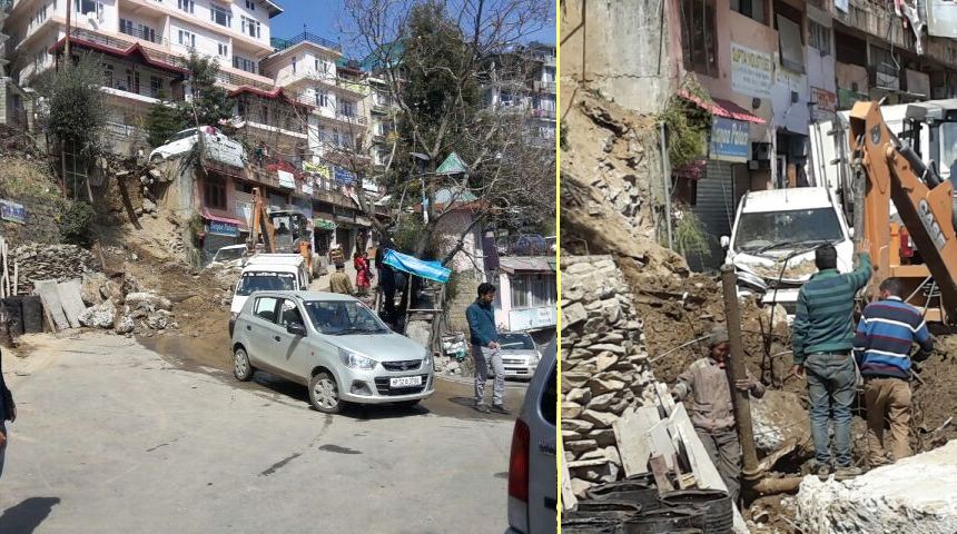 landslide in new Shimla