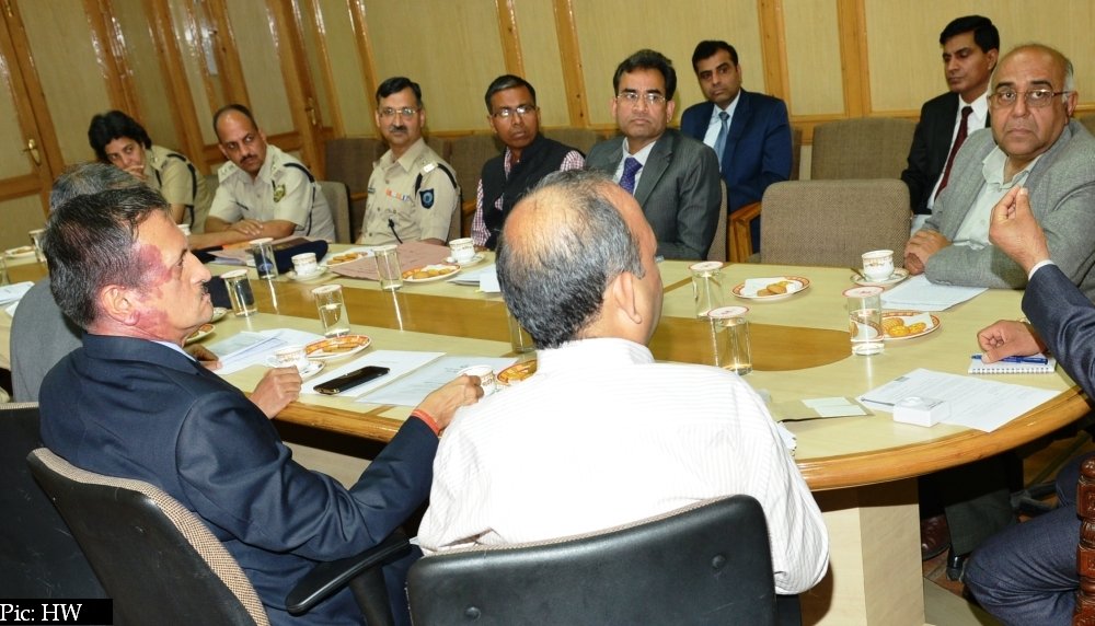 Review meeting of Home Dept.