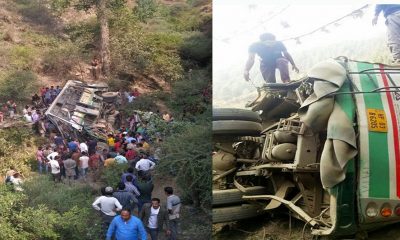 Bus accident on Theog-Chaila road in shimla