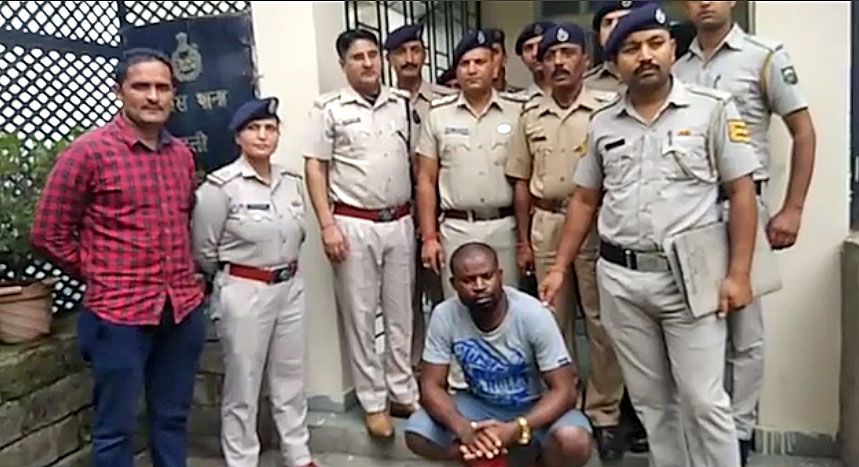 Nigerian man arrested by shimla police with chitta