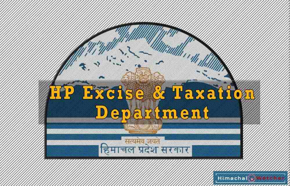 HP Excise and Taxation Department tax collection for 2018-29