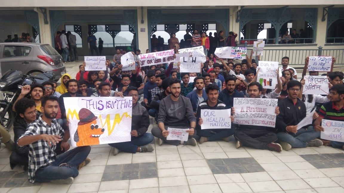 HP National Law University Shimla Protest 2