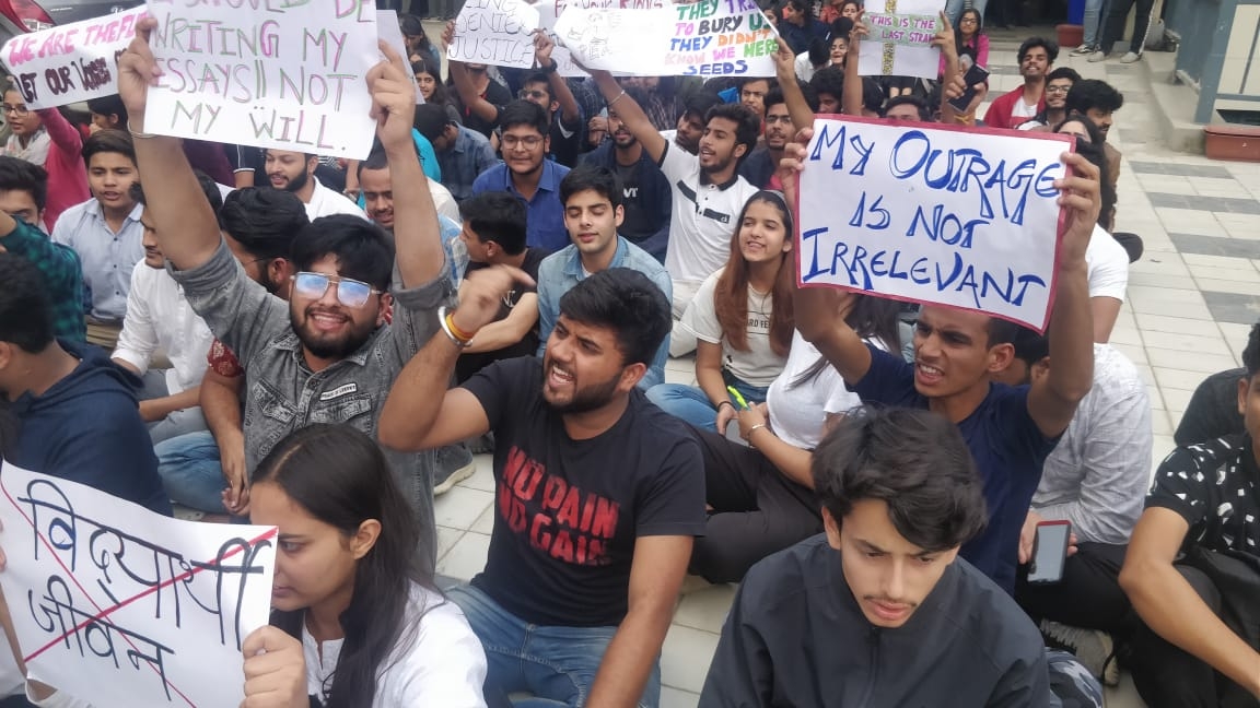 HP National Law University Shimla Protest 7