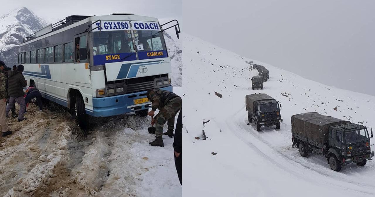 Snow fall in himachal pradesh in october 2019