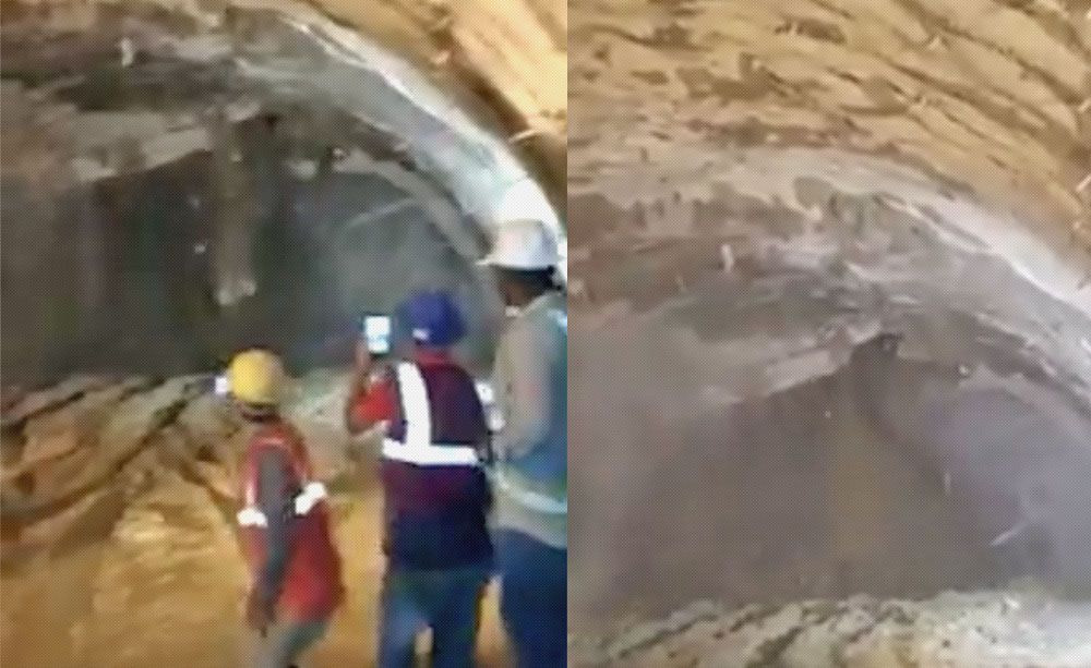 Video of Mandi Tunnel Collapse