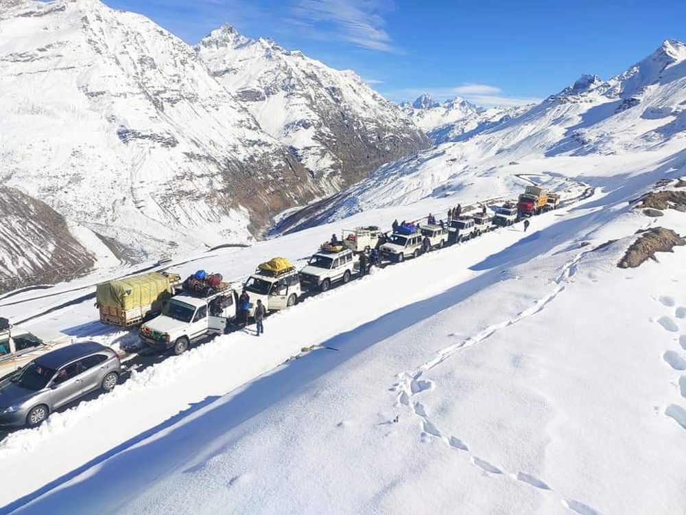 Rohtang pass snowfall