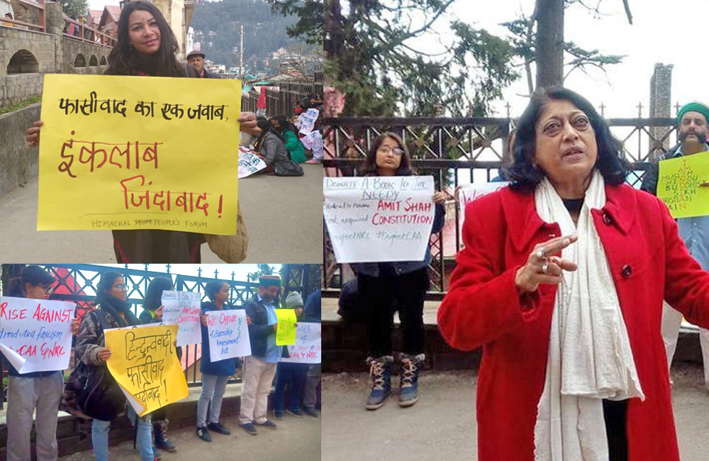 Shimla Citizen Forum Protest Against CAA and NRC