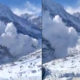 video avalanche in lahaul-spiti