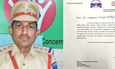 Telangana Police Official helps migrant labourer of himachal