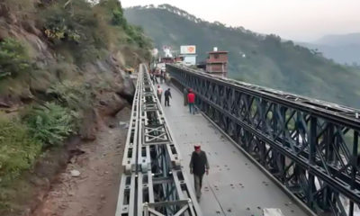Bailey bridge on nh 205 in shimla opens