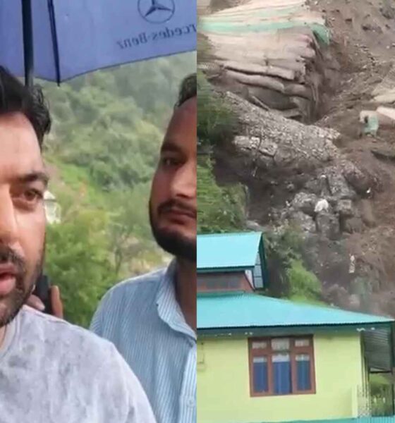 Landslide in Dhali Shimla
