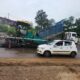 NHAI tarring in rain